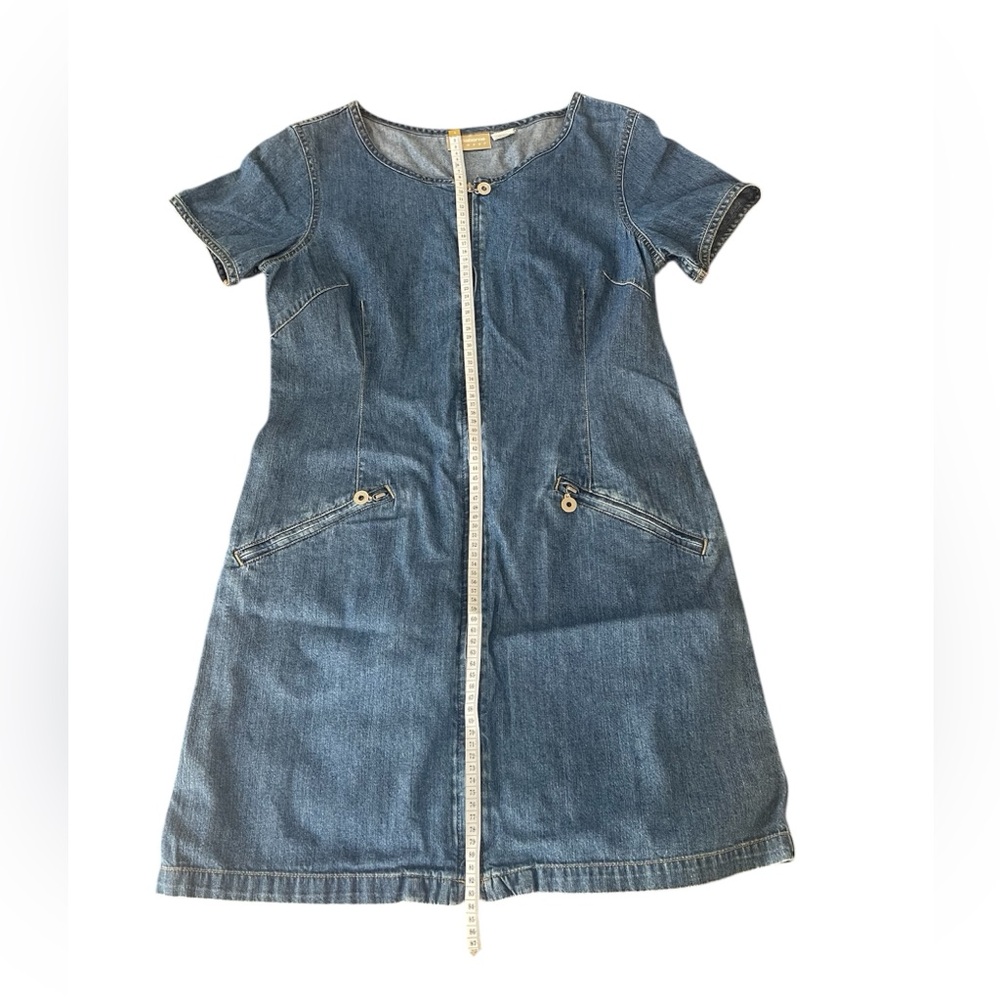 Liz Claiborne Blue Denim Zipper Dress - Picture 3 of 6